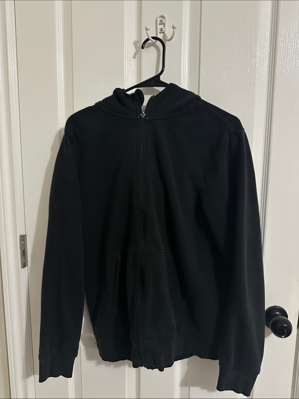 Men's Black Full-Zip Hoodie Jacket